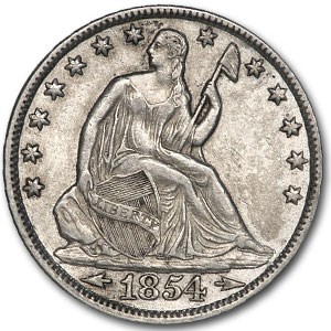 1854-O Liberty Seated Half Dollar AU Details (Cleaned) 1854-O Liberty Seated Half Dollar AU Details (Cleaned)