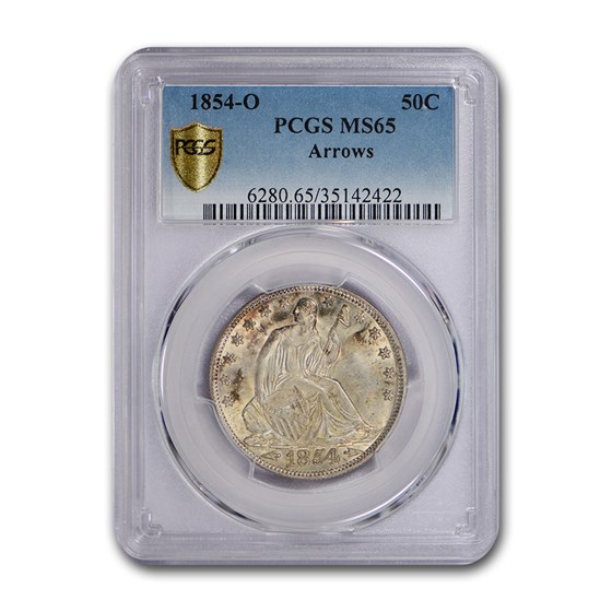 1854-O Liberty Seated Half Dollar MS-65 PCGS (Arrows) 1854-O Liberty Seated Half Dollar MS-65 PCGS (Arrows)
