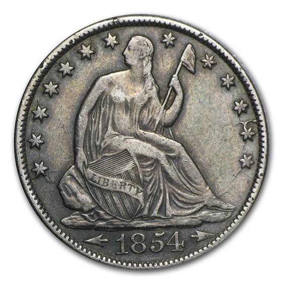 1854-O Liberty Seated Half Dollar XF 1854-O Liberty Seated Half Dollar XF