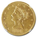 1854-S $10 Liberty Gold Eagle AU-55 NGC