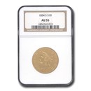 1854-S $10 Liberty Gold Eagle AU-55 NGC