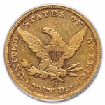 1854-S $10 Liberty Gold Eagle VF-30 PCGS