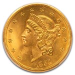 1854-S $20 Liberty Gold Double Eagle MS-62 PCGS