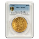 1854-S $20 Liberty Gold Double Eagle MS-62 PCGS