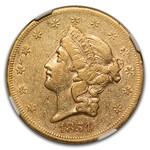 1854-S $20 Liberty Gold Double Eagle XF-40 NGC
