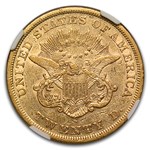 1854-S $20 Liberty Gold Double Eagle XF-40 NGC