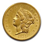 1854-S $20 Liberty Gold Double Eagle XF-45 PCGS
