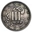 1854 Three Cent Silver VF