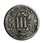 1854 Three Cent Silver VG