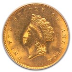 1855 $1 Indian Head Gold Dollar MS-64 PCGS