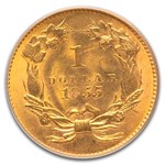 1855 $1 Indian Head Gold Dollar MS-64 PCGS