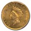 1855 $1 Indian Head Gold Dollar Type 2 MS-63 PCGS