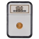 1855 $1 Indian Head Gold Type 2 MS-61 NGC