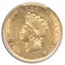 1855 $1 Indian Head Gold Type 2 MS-61 PCGS