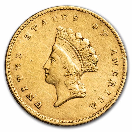 1855 $1 Indian Head Gold Type 2 XF 1855 $1 Indian Head Gold Type 2 XF