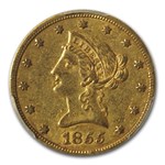 1855 $10 Liberty Gold Eagle AU-53 PCGS