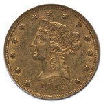 1855 $10 Liberty Gold Eagle AU-55 NGC