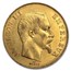 1855-1859 France Gold 50 Francs Napoleon III AU