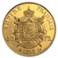1855-1859 France Gold 50 Francs Napoleon III AU