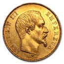 1855-1859 France Gold 50 Francs Napoleon III BU