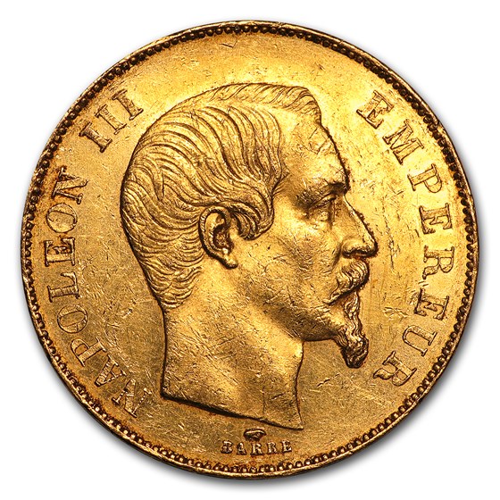 1855-1859 France Gold 50 Francs Napoleon III (BU) 1855-1859 France Gold 50 Francs Napoleon III (BU)