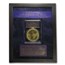1855 2.419 oz $50 Kellogg Restrike GEM UNC PCGS (w/Display)