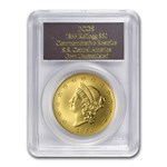 1855 2.419 oz $50 Kellogg Restrike GEM UNC PCGS (w/Display)