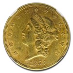 1855 $20 Liberty Gold Double Eagle AU-58 NGC