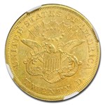 1855 $20 Liberty Gold Double Eagle AU-58 NGC