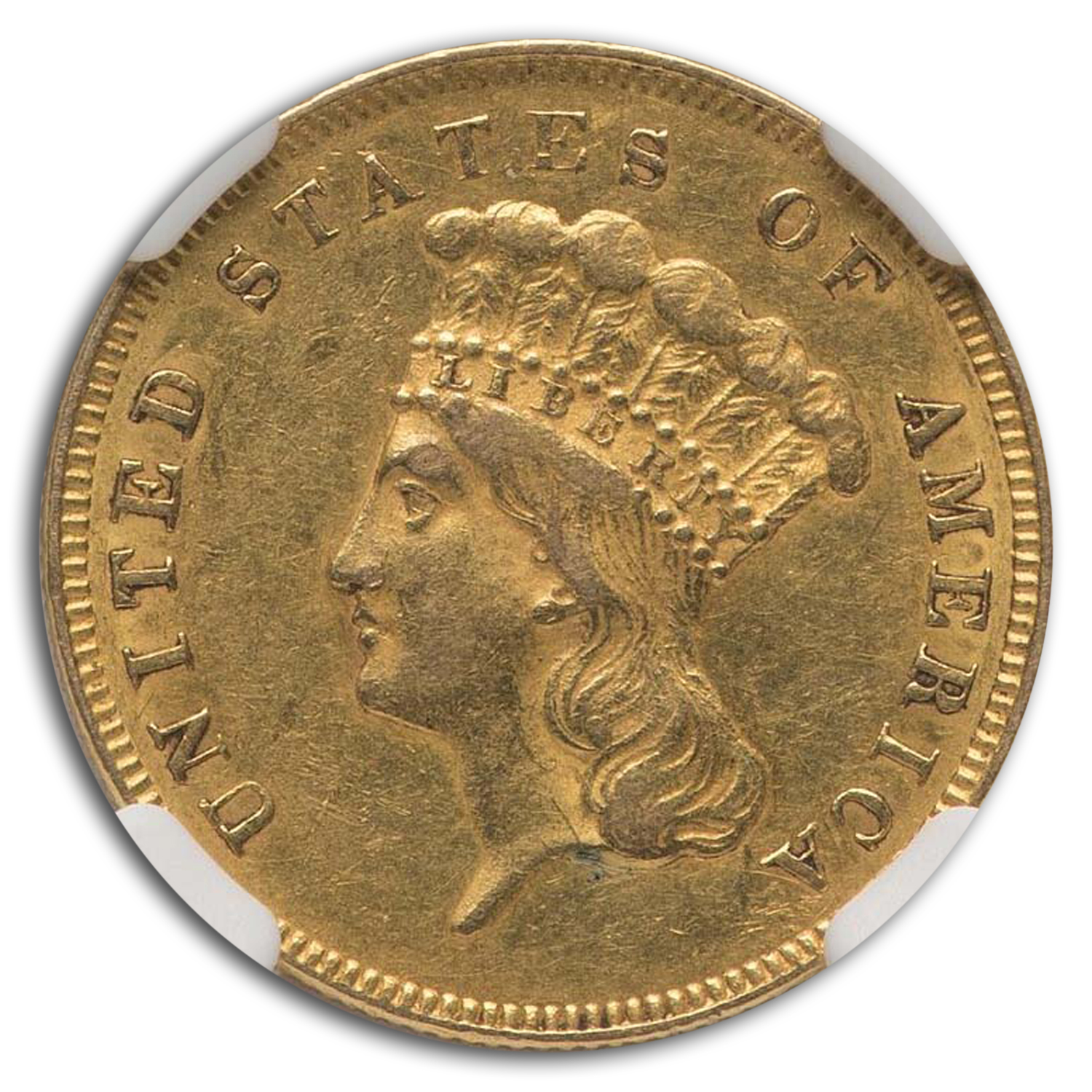 Buy 1855 $3 Gold Indian Princess AU-55 NGC | APMEX