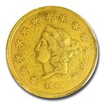 1855 $50 Wass Molitor Gold California Gold Rush VF-30 PCGS