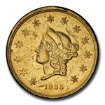 1855 $50 Wass Molitor Gold California Gold Rush XF-45 PCGS