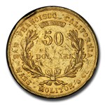 1855 $50 Wass Molitor Gold California Gold Rush XF-45 PCGS