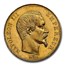 1855-A France Gold 50 Francs Napoleon III MS-63* NGC