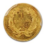 1855-C $1 Indian Head Gold Dollar MS-60 PCGS