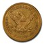 1855-C $5 Liberty Gold Half Eagle AU-58 PCGS