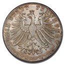 1855 German States Frankfurt am Main Silver 2 Gulden MS-67 PCGS 1855 German States Frankfurt am Main Silver 2 Gulden MS-67 PCGS