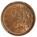1855 Half Cent MS-63 PCGS (Red)