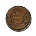 1855 Large Cent Slanted 5's XF