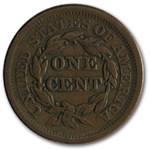 1855 Large Cent Upright 5's VF