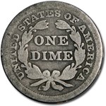 1855 Liberty Seated Dime Good/VG