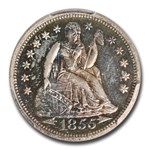1855 Liberty Seated Dime PR-65 Cameo PCGS (Arrows)