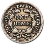 1855 Liberty Seated Dime w/Arrows VF