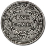 1855 Liberty Seated Dime w/Arrows XF