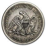 1855 Liberty Seated Quarter VF