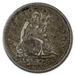 1855 Liberty Seated Quarter XF