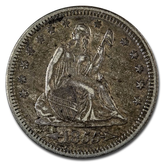 1855 Liberty Seated Quarter XF 1855 Liberty Seated Quarter XF