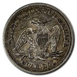 1855 Liberty Seated Quarter XF