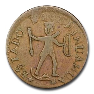 1855 Mexico 1/4 Real VF-35 PCGS (Brown)