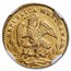 1855 Mo GF Mexico Gold 1/2 Escudo AU-58 NGC